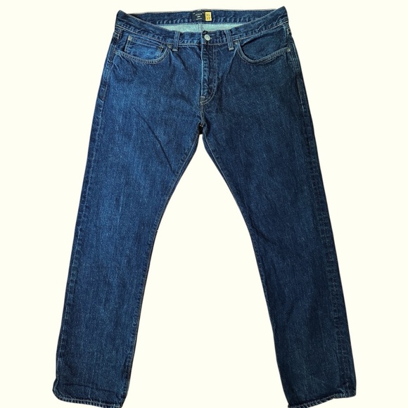 J.Crew 484 Slim Fit Jeans Men’s 35x32 Dark Wash Denim - Picture 2 of 16